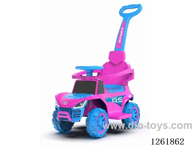 Electric Children's Car with Push Handle/Safety Bar/Footrest