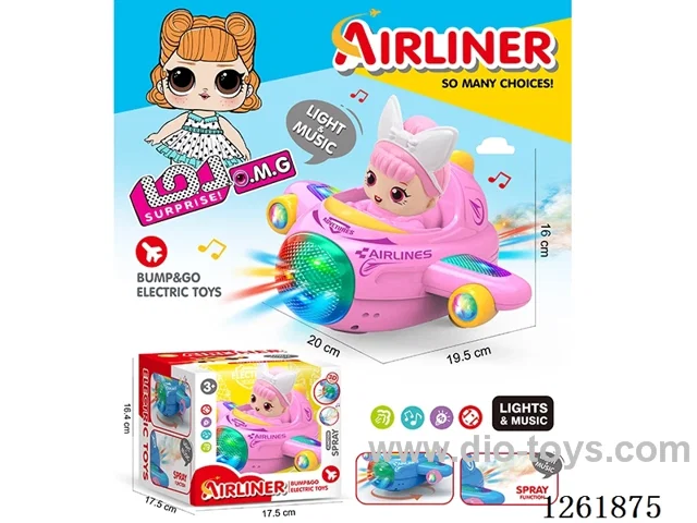B/O universal airplane W L/M/spray not included battery