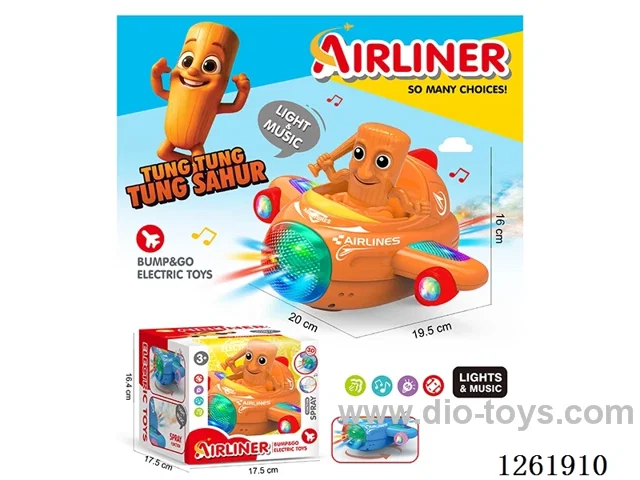 B/O universal airplane W L/M not included battery