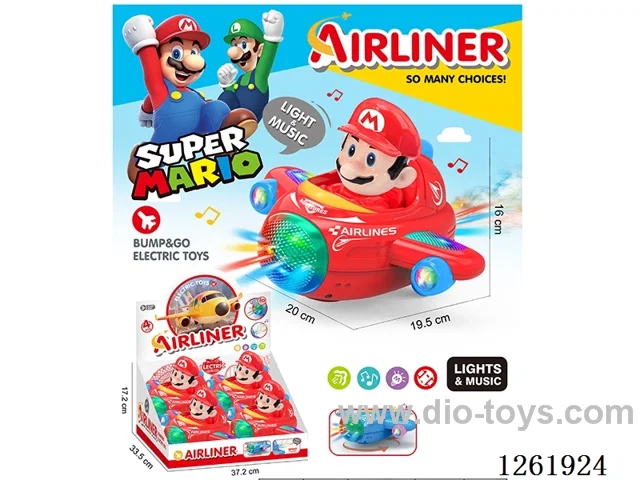 B/O universal airplane 4PCS W L/M not included battery