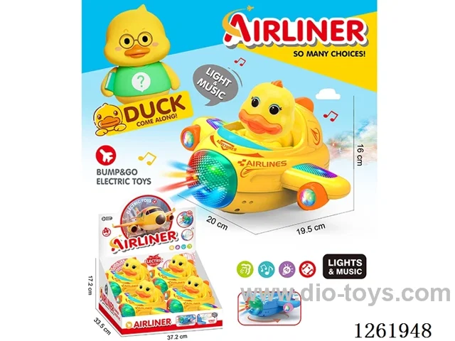 B/O universal airplane 4PCS W L/M not included battery