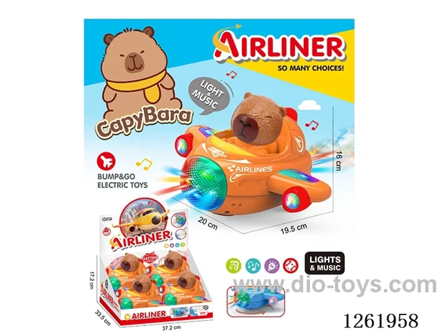 B/O universal airplane 4PCS W L/M not included battery