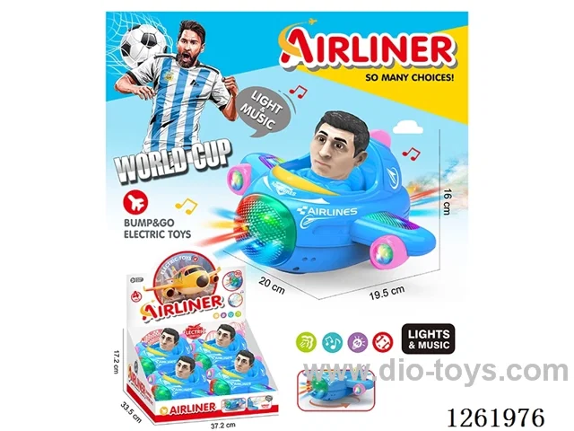 B/O universal airplane 4PCS W L/M not included battery