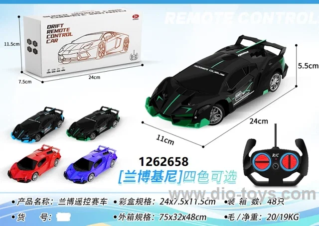 RC 1:18 4CH Racing car in color box( battery included)
