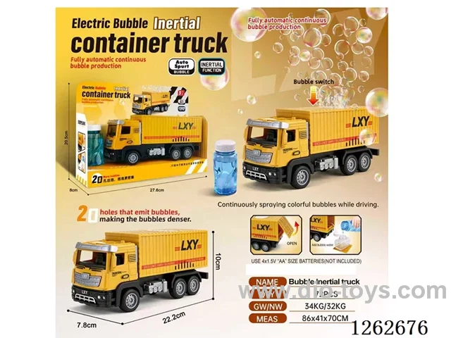 Electric Bubble Inertia Cargo Truck (not included battery)