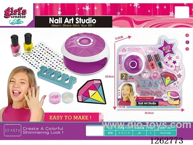 Hair Dryer Nail Art Set (not included battery)