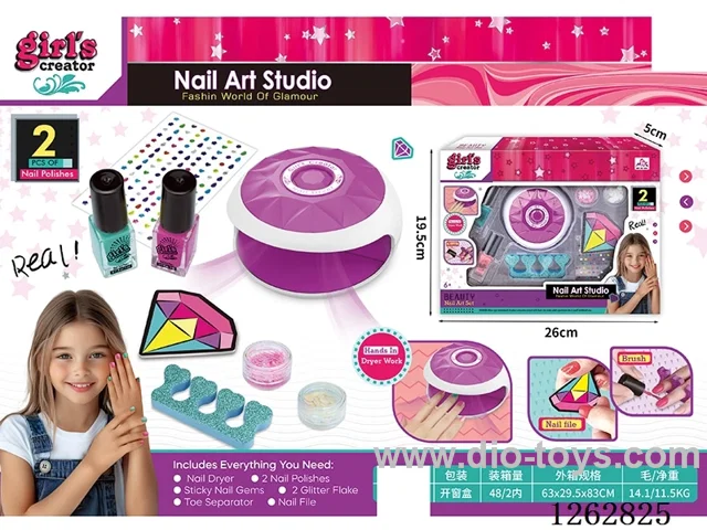 Hair Dryer & Nail Art Set (not included battery)