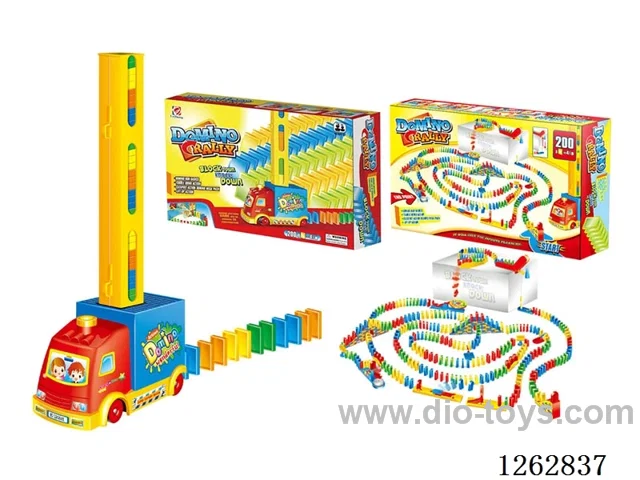Electric Domino Train + Complete Accessories Set 200PCS
