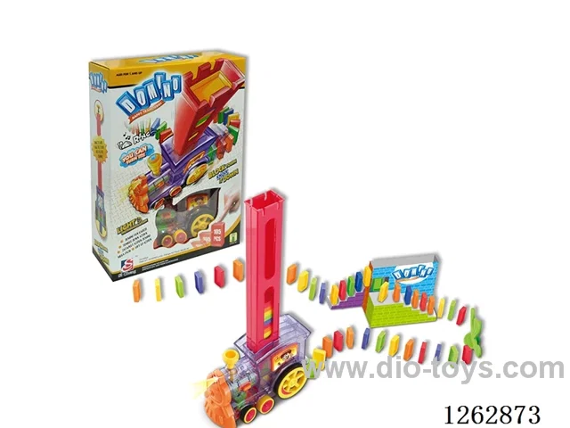 Electric Domino Train + Scenario Origami 100PCS