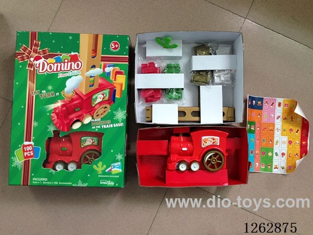 Electric Domino Christmas Train 100PCS