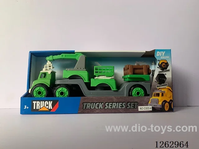 DIY free wheel Farm Disassembly and Assembly Car Set