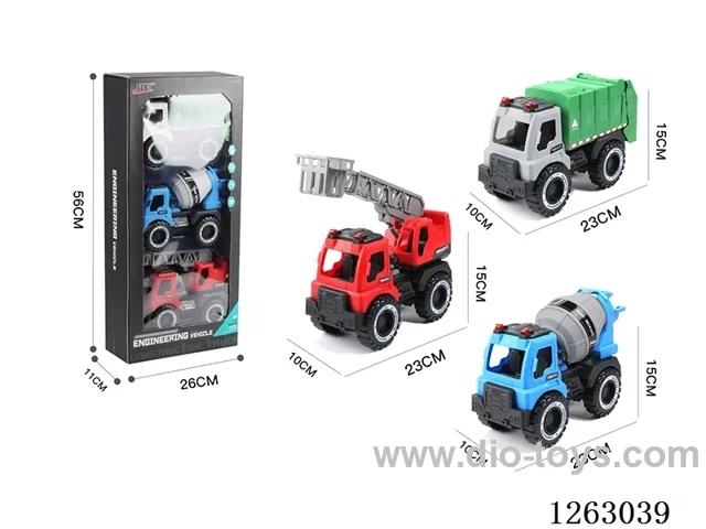 free wheel car 3PCS