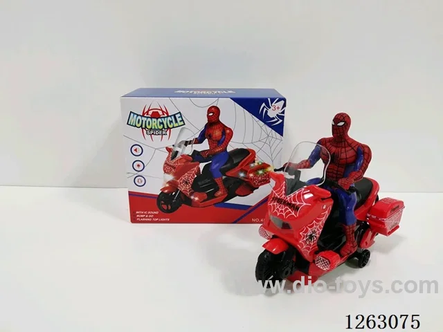 Spider Man electric motorcycle (universal, lighting, music)