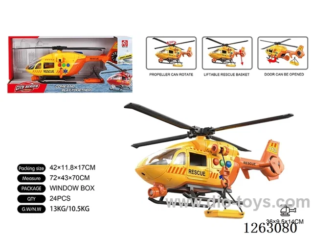 1: 14 Simulation Rescue Helicopter not included battery