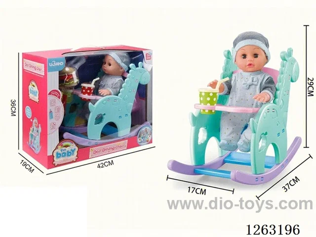 Doll with Rocking Chair set