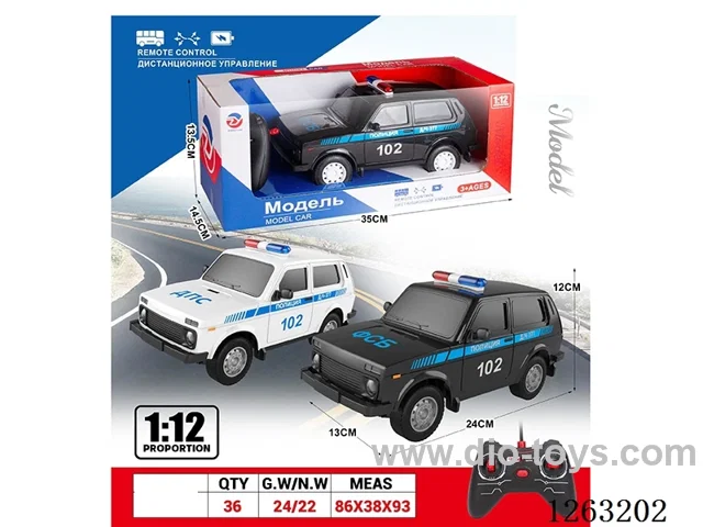 1: 12 4ch RC car with light not included battery 2 colors