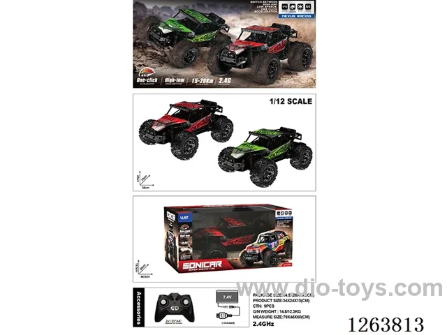 1:12 2.4G 5ch RC car W L/M included battery