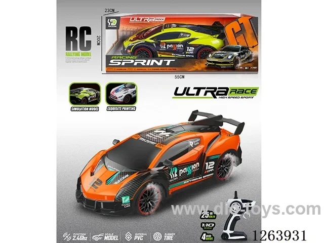 2.4G 4ch 1:10 rc car included battery