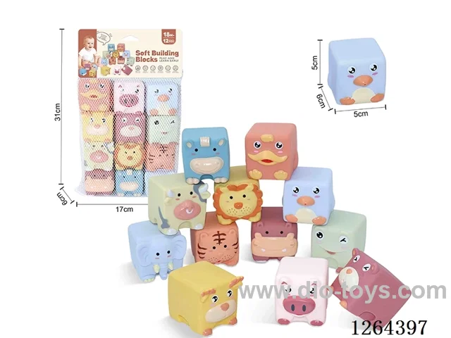 Soft Rubber Animal 12PCS