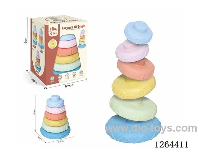 Soft Rubber Jenga 6PCS