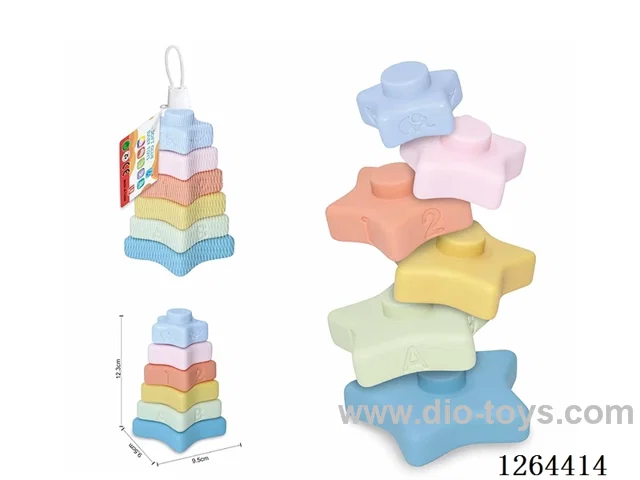 Soft Rubber Jenga 6PCS
