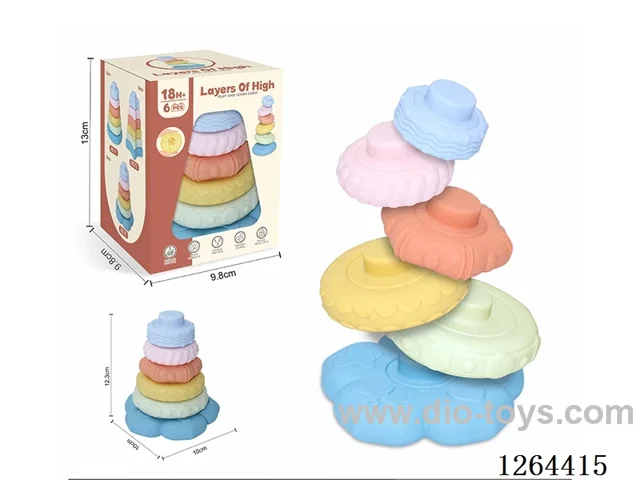 Soft Rubber Jenga 6PCS