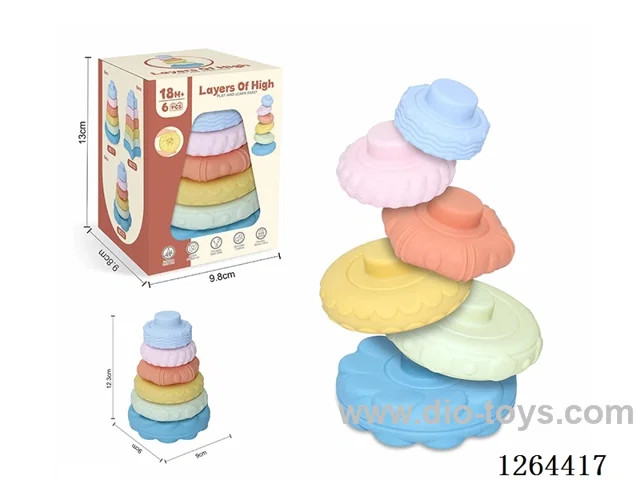 Soft Rubber Jenga 6PCS
