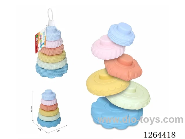 Soft Rubber Jenga 6PCS