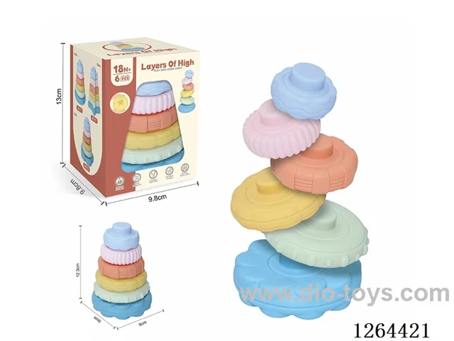 Soft Rubber Jenga 6PCS