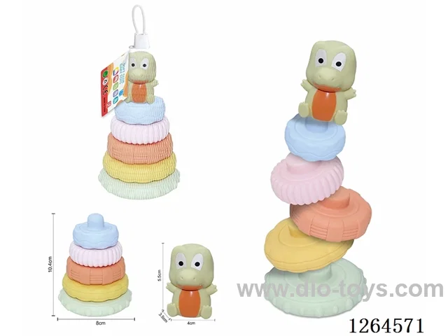 Soft Rubber Forest Animal Stacking Game (Crocodile) 6PCS