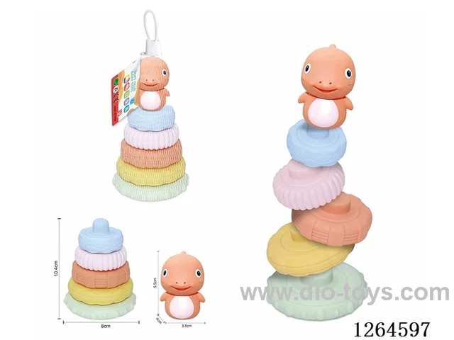 Soft Rubber Ocean Stacking Game 6PCS