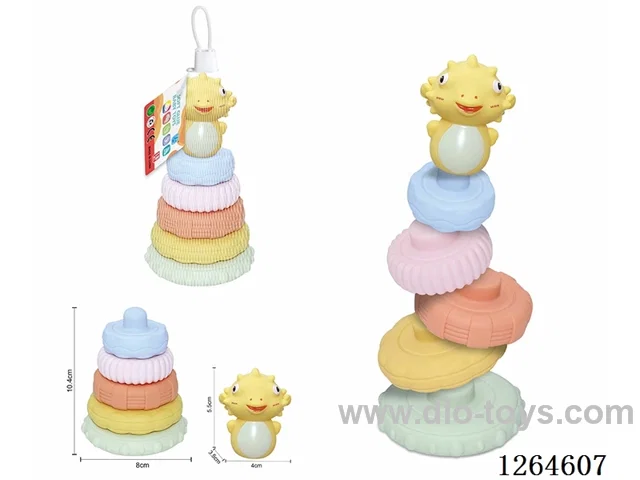 Soft Rubber Ocean Stacking Game 6PCS