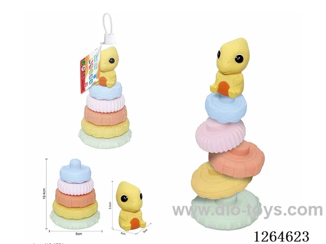 Soft Rubber Dinosaur Stacking Game 6PCS