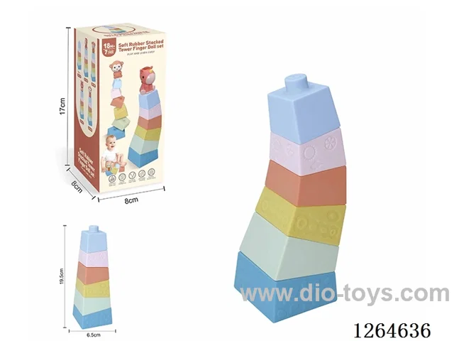 Stackable Tower Finger Puppets Forest Animals 6PCS