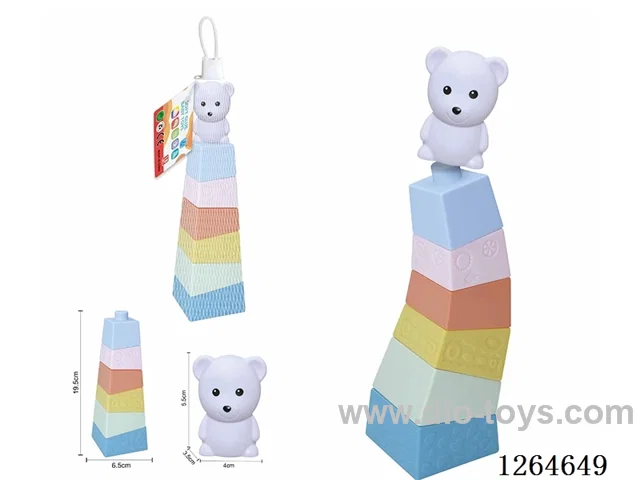 Stacking Tower Finger Puppets Forest Animals (Polar Bear) 7PCS