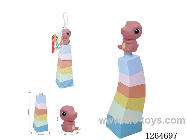 Stacking Tower Finger Puppets Dinosaur 7PCS