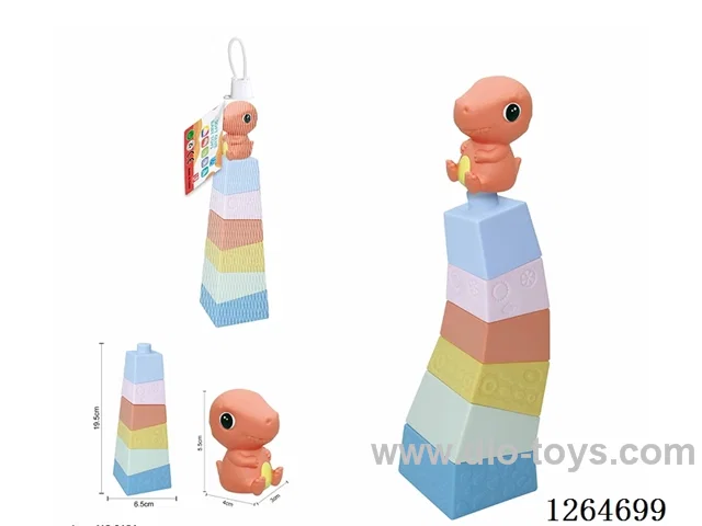 Stacking Tower Finger Puppets Dinosaur 7PCS