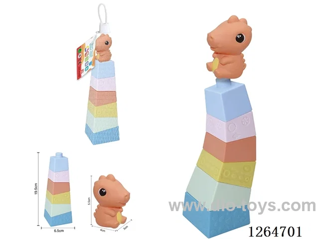 Stacking Tower Finger Puppets Dinosaur 7PCS