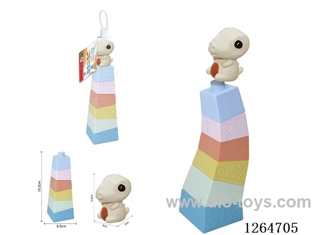 Stacking Tower Finger Puppets Dinosaur 7PCS