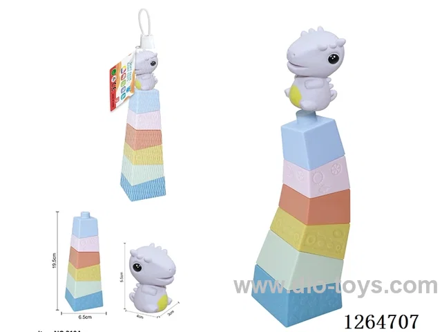 Stacking Tower Finger Puppets Dinosaur 7PCS