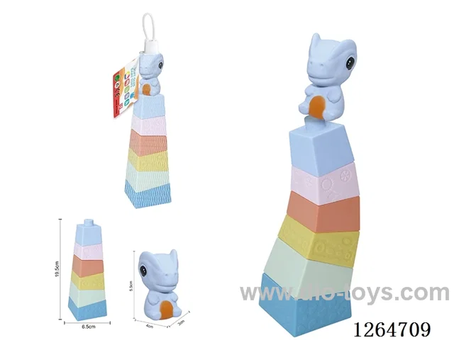 Stacking Tower Finger Puppets Dinosaur 7PCS