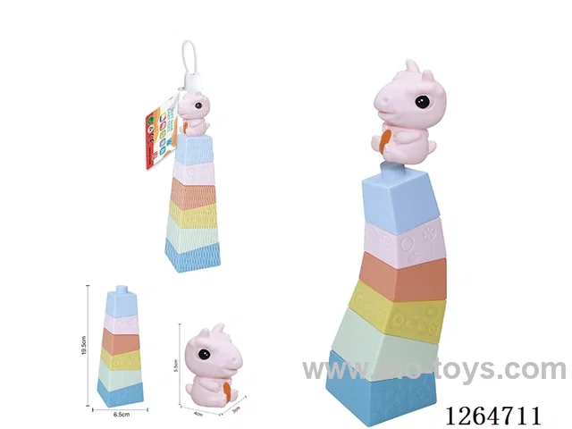 Stacking Tower Finger Puppets Dinosaur 7PCS