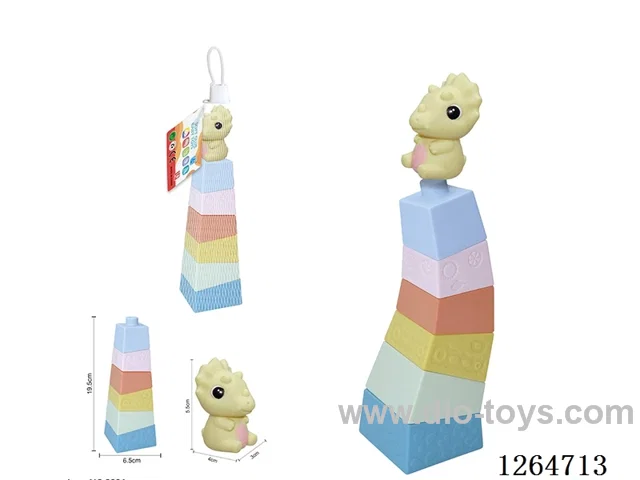 Stacking Tower Finger Puppets Dinosaur 7PCS