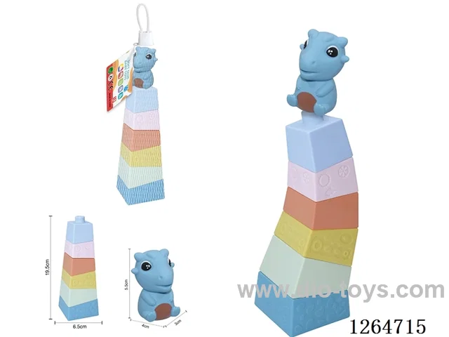 Stacking Tower Finger Puppets Dinosaur 7PCS