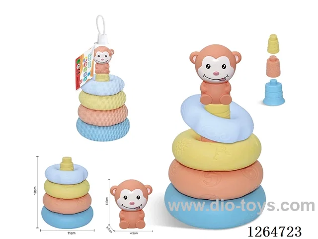 Ring-Toss Finger Puppets Forest Animals (Monkey) 8PCS