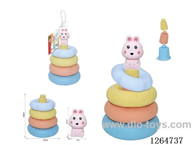 Ring-Toss Finger Puppets Forest Animals (Rabbit) 8PCS