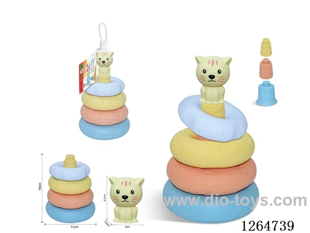 Ring-Toss Finger Puppets Forest Animals (Cat) 8PCS
