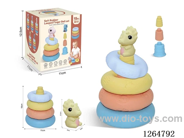Ring-Toss Finger Puppets Dinosaurs 8PCS