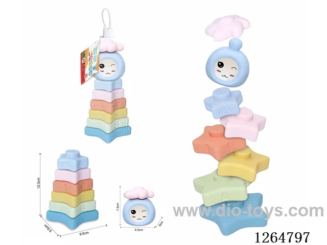 Soft Rubber Stacking Game 8PCS
