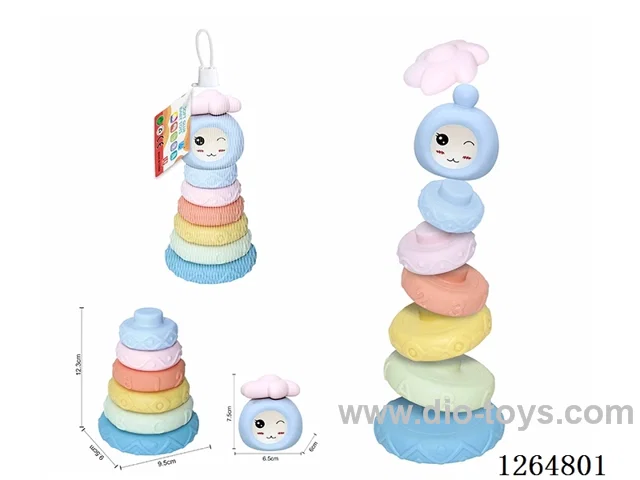Soft Rubber Stacking Game 8PCS
